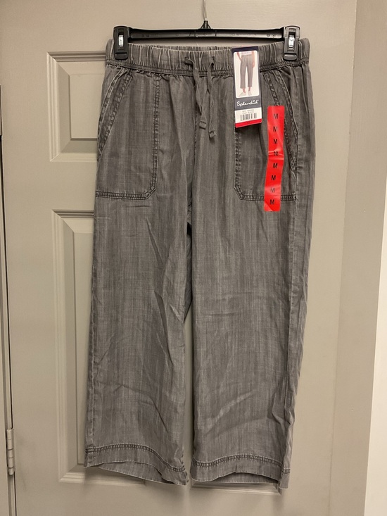 Splendid Pants - Splendid Black Relaxed Crop Drawstring Pants